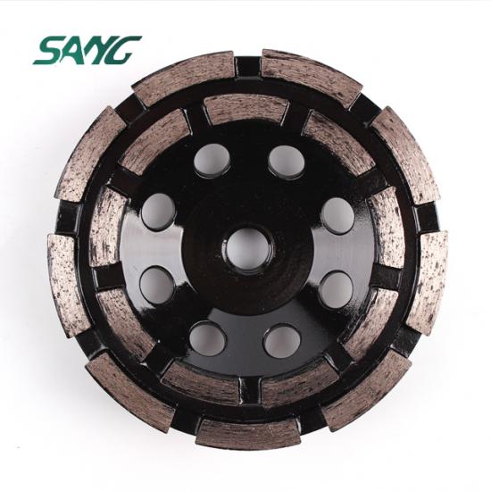 diamond cup wheel, grinding block, Double Row metal grinding tool For Stone