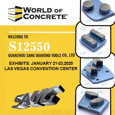 Descubra la innovación y la excelencia en World of Concrete 2025 con SANG Diamond Tools en el stand S12550